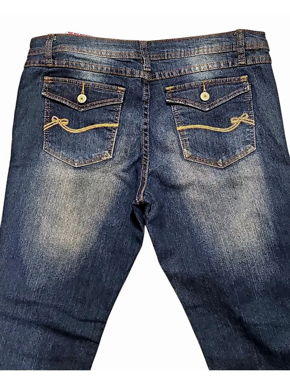 Y2K Tommy Girl Jeans – Youth 15 R – Dark Blue Stretch Denim – Straight Leg, NWT